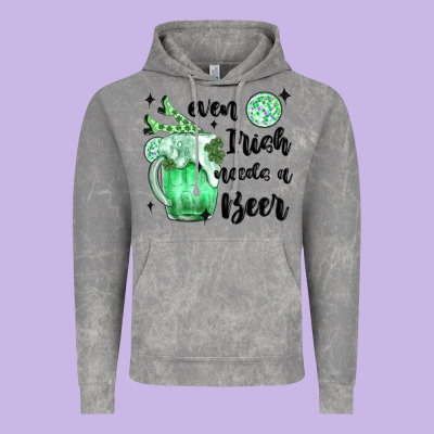 Even ırısh Needs A Beer Vintage Hoodie Designed By Maliassmallbusiness