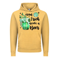 Vintage Mustard even ırısh needs a beer Vintage Hoodie - MaliasSmallBusiness