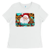 White it's Christmas y'all background Ladies Tee - JahusDesignShop