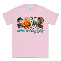 Bubblegum Pink camp more worry less Classic Tee - JahusDesignShop