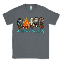 Charcoal Heather camp more worry less Classic Tee - JahusDesignShop