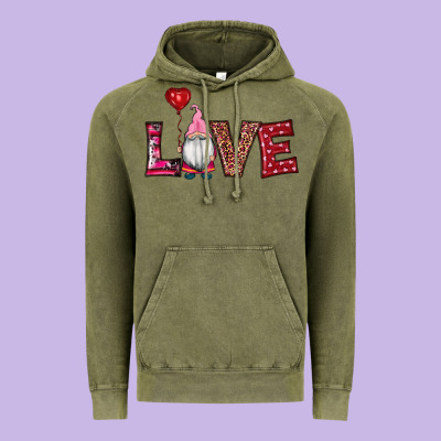Valentine's Day Gnomes Love Vintage Hoodie Designed By Ranaportraitstore