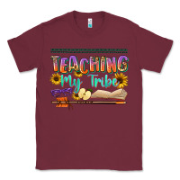 Burgundy teaching my tribe Classic Tee - NancyCooperArtShop