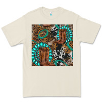 Bone cowboy boot and gemstone Premium Tee - BundleAndBundleShop