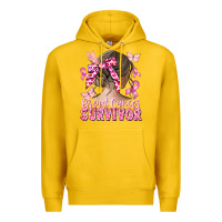Lemon breast cancer survivor messy bun Premium Hoodie - CowGirlArtShop