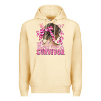 Pina Colada breast cancer survivor messy bun Premium Hoodie - CowGirlArtShop