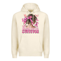 Tofu breast cancer survivor messy bun Premium Hoodie - CowGirlArtShop