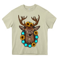 Mossy deer gemstone sunflower Heavy Core Tee - JahusDesignShop