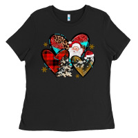 Black Christmas heart Ladies Tee - JahusDesignShop