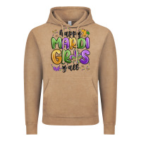Vintage Coffee happy mardi gras y'all Vintage Hoodie - MaliasSmallBusiness