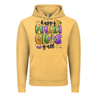 Happy Mardi Gras Y'all Vintage Hoodie | Teevron
