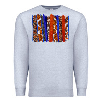 Heather Grey Basketball brushstroke Premium Sweatshirt - HowdyJamesFarm