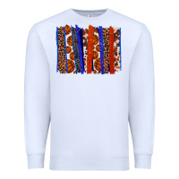 White Basketball brushstroke Premium Sweatshirt - HowdyJamesFarm