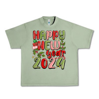 Oil Green happy new year 2024 Urban Heavy Tee - MaliasSmallBusiness