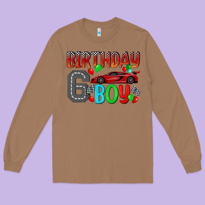 Birthday Boy 6 Long Sleeve Tee Designed By Bundleandbundleshop