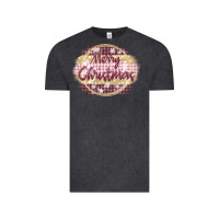 Vintage Black merry christmas pink Vintage Tee - MaliasSmallBusiness