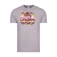 Vintage Zinc merry christmas pink Vintage Tee - MaliasSmallBusiness