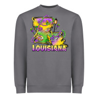 Storm louisiana mardi gras state map Heavyweight Sweatshirt - LillyAllenDesigns