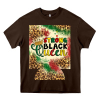 Chocolate Brown strong black queen 12 oz can cooler (regular) Heavy Core Tee - Artiststas