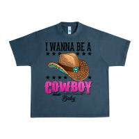 Midnight Navy i wanna be a cowboy baby Urban Heavy Tee - AdoDesignShop