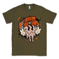 Army Green basketball game day Classic Tee - MaliasSmallBusiness