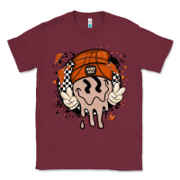 Burgundy basketball game day Classic Tee - MaliasSmallBusiness