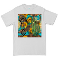 Dove Grey horseshoe and cactus Premium Tee - BundleAndBundleShop