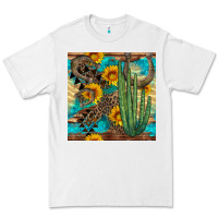 White horseshoe and cactus Premium Tee - BundleAndBundleShop