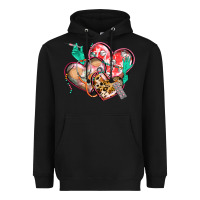 Black nurse hearts Heavyweight Hoodie - CowGirlArtShop