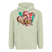 Matcha nurse hearts Heavyweight Hoodie - CowGirlArtShop