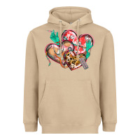 Mushroom nurse hearts Heavyweight Hoodie - CowGirlArtShop