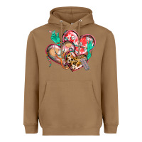 Toasted Coconut nurse hearts Heavyweight Hoodie - CowGirlArtShop