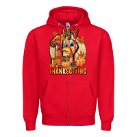 Red My 1st Thanksgiving Zipper Hoodie - NancyCooperArtShop