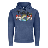 Vintage Denim fishing mom Vintage Hoodie - MaliasSmallBusiness