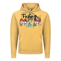 Vintage Mustard fishing mom Vintage Hoodie - MaliasSmallBusiness