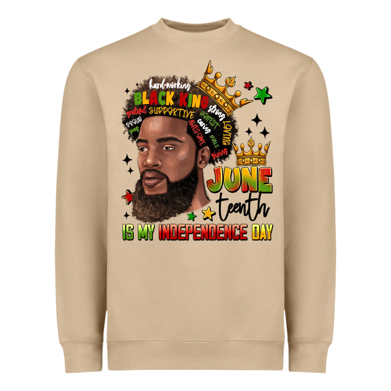 Juneteenth Is My Independence Day Heavyweight Sweatshirt by LillyAllenDesigns | Teevron