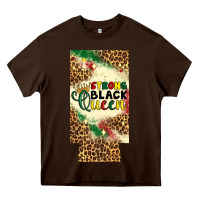 Chocolate Brown strong black queen 12 oz can cooler (slim) Heavy Core Tee - Artiststas