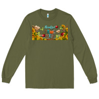 Army Green thankful teacher fall libbey glass Long Sleeve Tee - BundleAndBundleShop