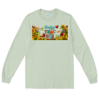 Matcha thankful teacher fall libbey glass Long Sleeve Tee - BundleAndBundleShop