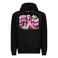 Black survivor breast cancer Premium Hoodie - CowGirlArtShop