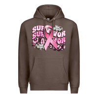Coffee survivor breast cancer Premium Hoodie - CowGirlArtShop