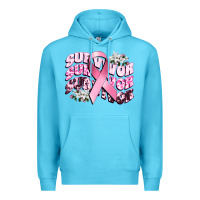 Ocean Blue survivor breast cancer Premium Hoodie - CowGirlArtShop