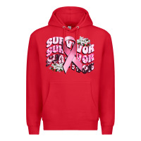 Red survivor breast cancer Premium Hoodie - CowGirlArtShop
