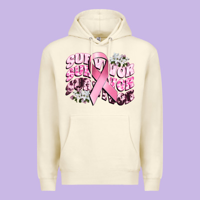 Survivor Breast Cancer Premium Hoodie Designed By Cowgirlartshop
