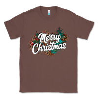 Chestnut Merry Christmas Classic Tee - CowhideDigitalArt