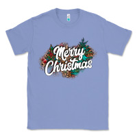 Colony Blue Merry Christmas Classic Tee - CowhideDigitalArt