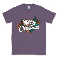 Lavender Merry Christmas Classic Tee - CowhideDigitalArt