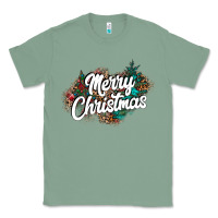 Sage Merry Christmas Classic Tee - CowhideDigitalArt