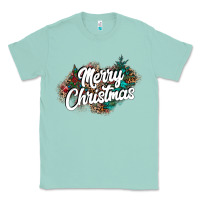 Seafoam Merry Christmas Classic Tee - CowhideDigitalArt