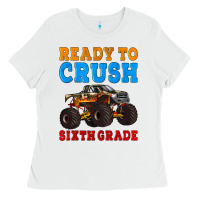 White ready to crush sixth grade Ladies Tee - Artiststas